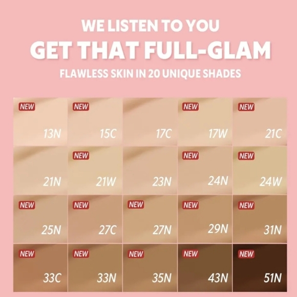 TIRTIR All Cover Pink Cushion Korean Cushion Foundation 13N Fair Ivory Full Size - Picture 5 of 14